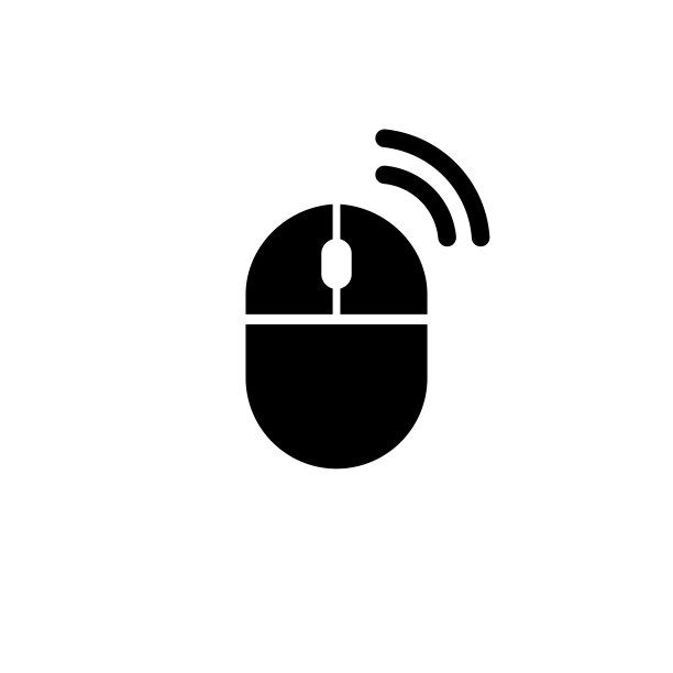 电脑鼠标图标。鼠标点击图标。向量EPS 10。在白色背景上隔离图片下载