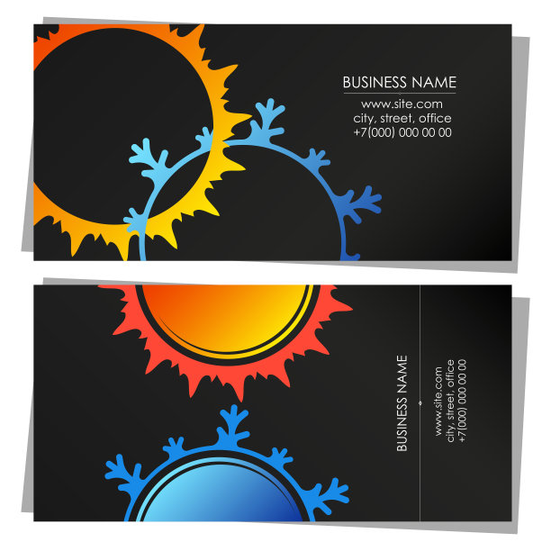 空调系统名片图片下载