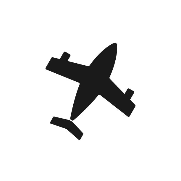 飞机平面图标、标志和符号。矢量插图。图片下载