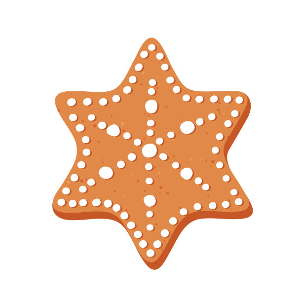 新年或圣诞节的姜饼。用糖霜装饰的雕刻人物。矢量股票平面插图孤立在白色背景图片下载