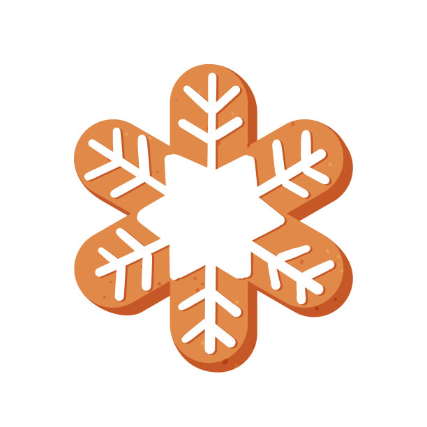 新年或圣诞节的姜饼。用糖霜装饰的雕刻人物。矢量股票平面插图孤立在白色背景图片下载