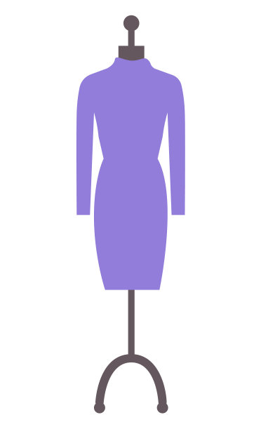 购物时给模特穿上紫色的衣服图片下载