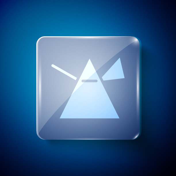 白光在棱镜中被隔离在蓝色上图片下载