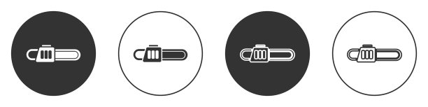 黑色链锯图标孤立在白色背景图片下载
