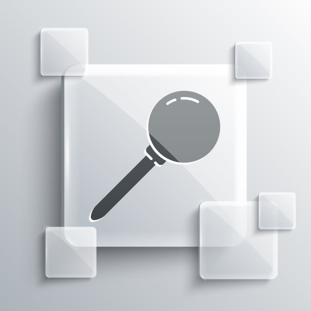 灰色推针图标孤立在灰色背景图片下载