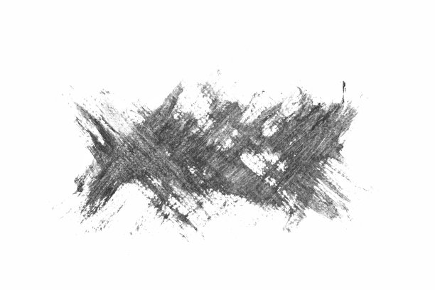 水墨，黑色水彩条纹或笔刷白色背景，抽象色彩，抽象纹理图片下载