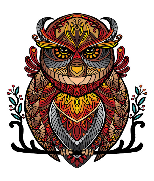 装饰性的猫头鹰图片下载