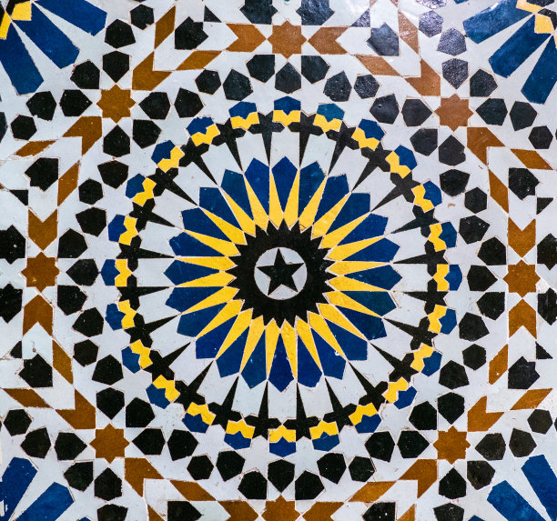 摩洛哥传统的墙壁装饰图片下载