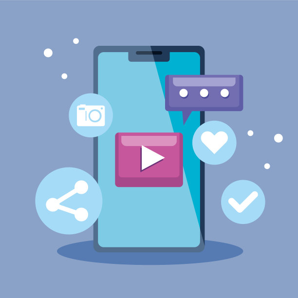 社交媒体和移动通信概念图片下载