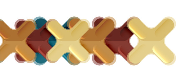 光滑的多色塑料风格交叉图片下载