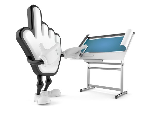 带有蓝图的光标字符图片下载