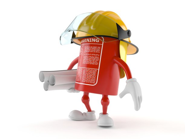 手持蓝图的灭火器角色图片下载