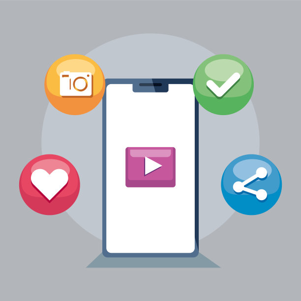 社交媒体和移动通信概念图片下载