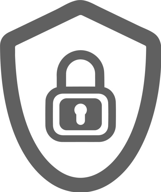 防护盾防护安全灰色图标图片下载