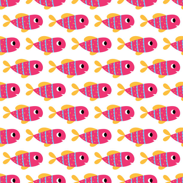 无缝装饰图案可爱卡通图片下载