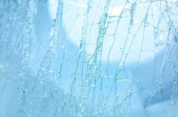 破碎的玻璃质地。近距离的照片。图片下载
