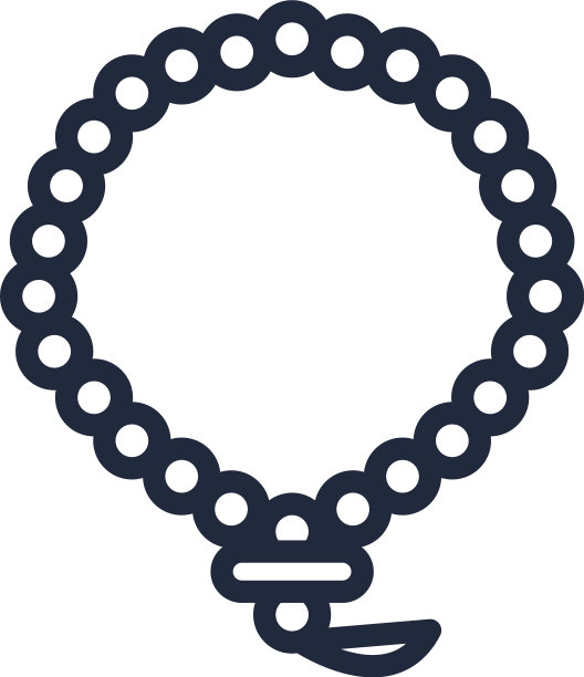 项链神圣的线条风格图标图片下载