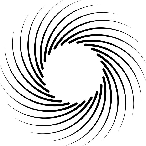 弧形条纹呈圆形图片下载