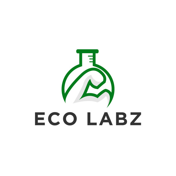 生态实验室力量增强药草标志图片下载