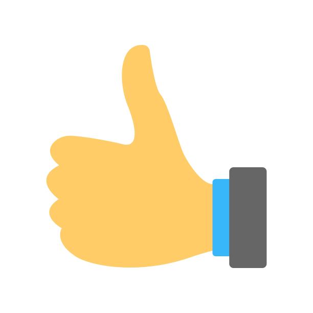 竖起大拇指的概念矢量图。太棒了，干得好，图标。就像社交媒体概念的符号。图片下载