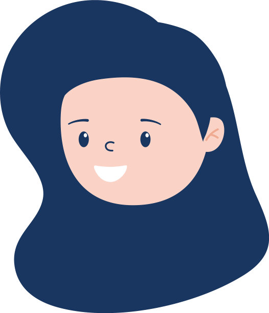 孤立女性头像卡通设计图片下载