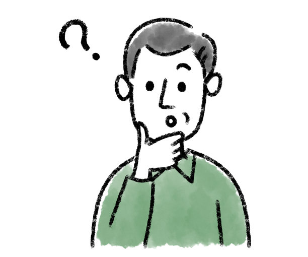 中年男子认为水彩图片下载