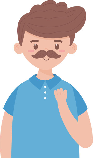 阿凡达卡通人物，胡须设计图片下载