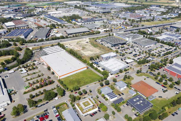 工业区鸟瞰图图片下载