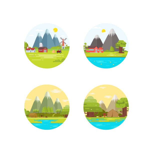 露营和乡村的标志图片下载