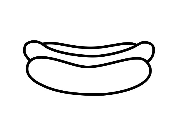 热狗。矢量隔离平面插图快餐海报，菜单，宣传册，网络和图标快餐。图片下载