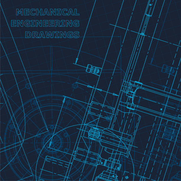 技术网络空间，企业身份。蓝图。向量工程说明图片下载