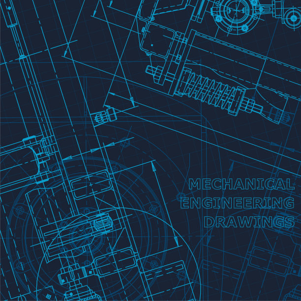 技术网络空间，企业身份。蓝图。向量工程说明图片下载