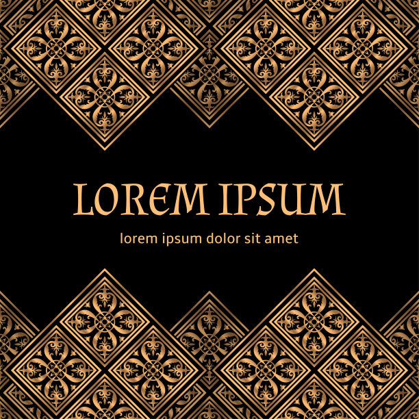 豪华背景矢量。伊斯兰瓷砖皇家图案卡模板。复古设计的斋月，开斋派对图片下载