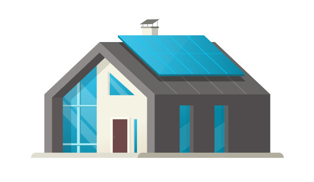 家庭智能隔离或住宅太阳能电池板图片下载