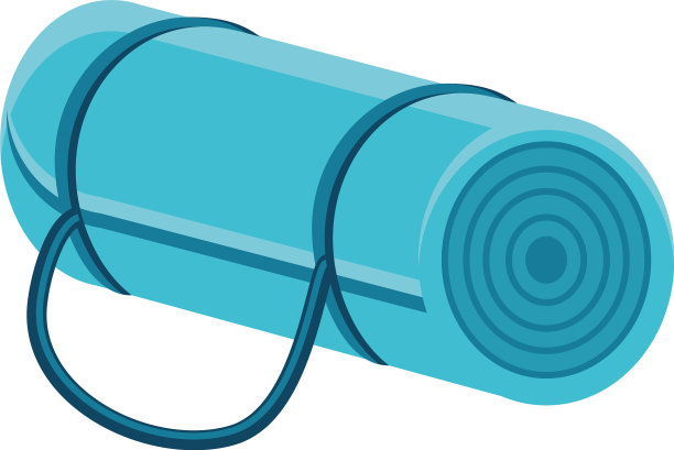 运动垫在白色的背景图片下载