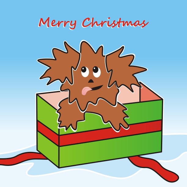 圣诞礼物，有趣的矢量插图图片下载
