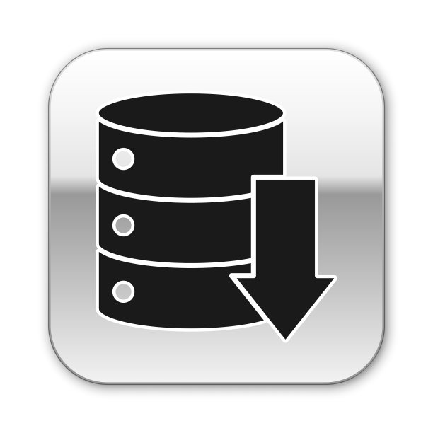 黑色服务器数据web主机图标隔离图片下载