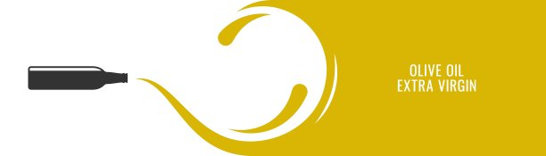 橄榄油横幅与橄榄瓶喷溅矢量背景图片下载