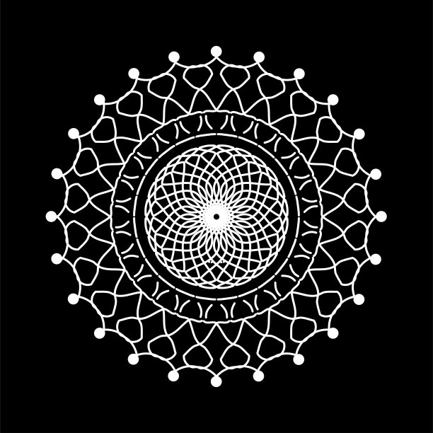 曼荼罗。圆的装饰图案。古典装饰元素。手绘背景。伊斯兰，阿拉伯，印度，奥斯曼帝国的主题。图片下载