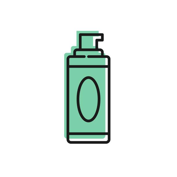 黑色线条剃须凝胶泡沫图标孤立在白色上图片下载