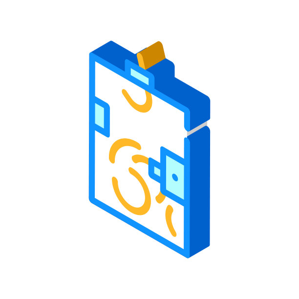 选票箱等距图标矢量插图图片下载