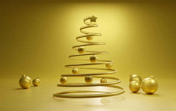 抽象圣诞树装饰和新年装饰。圣诞节的背景。图片下载