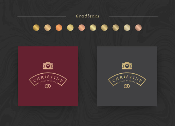 优雅奢侈品牌标识设计模板图片下载