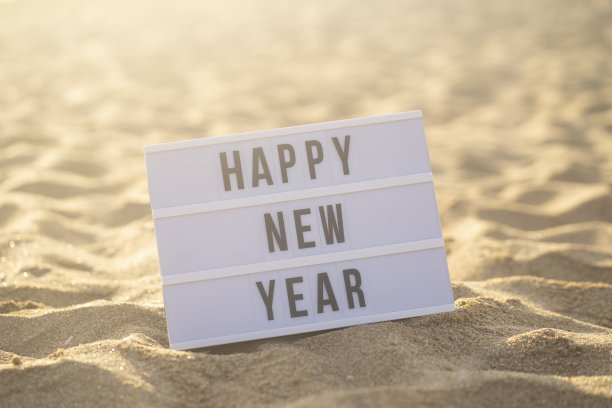 沙滩上的文字特写镜头图片下载