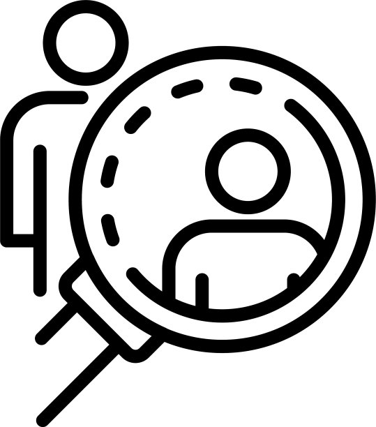 搜索人的社会学图标轮廓风格图片下载