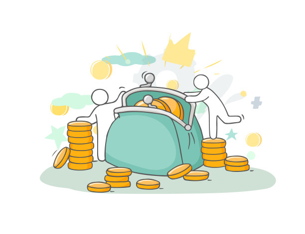 工作小人物的钱袋图片下载