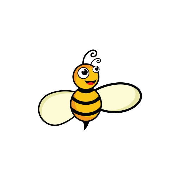 蜜蜂图标设计模板图片下载