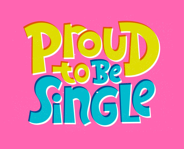 反情人节的手写字体图片下载