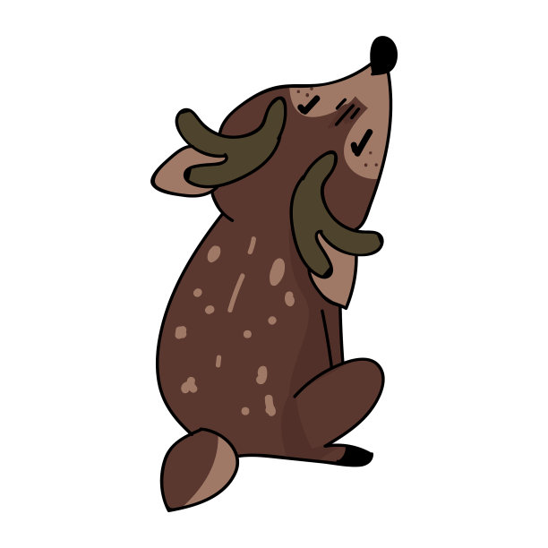 可爱的森林鹿动物图片下载