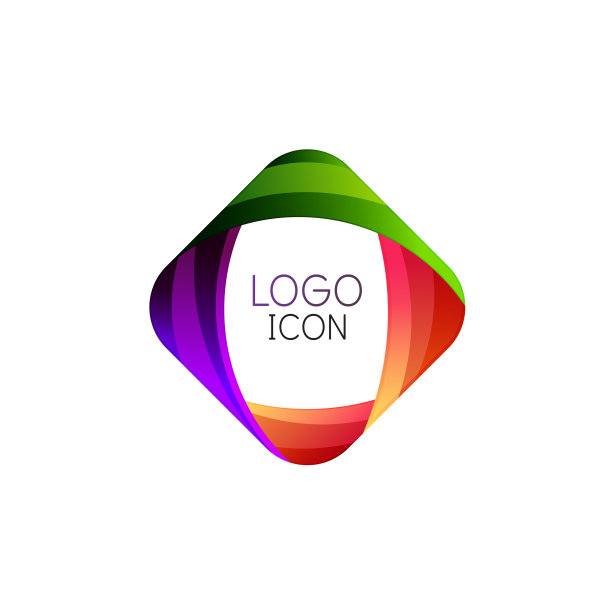 商业时尚几何方形Logo设计图片下载